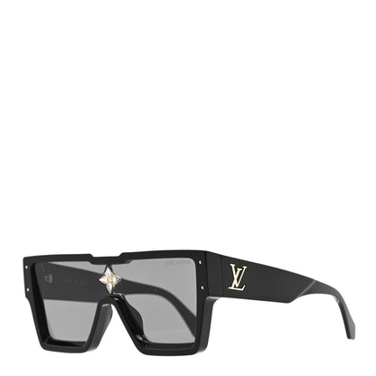 Louis Vuitton Acetate Swarovski Crystal Cyclone Sunglasses Z1547E Black 1 of 7