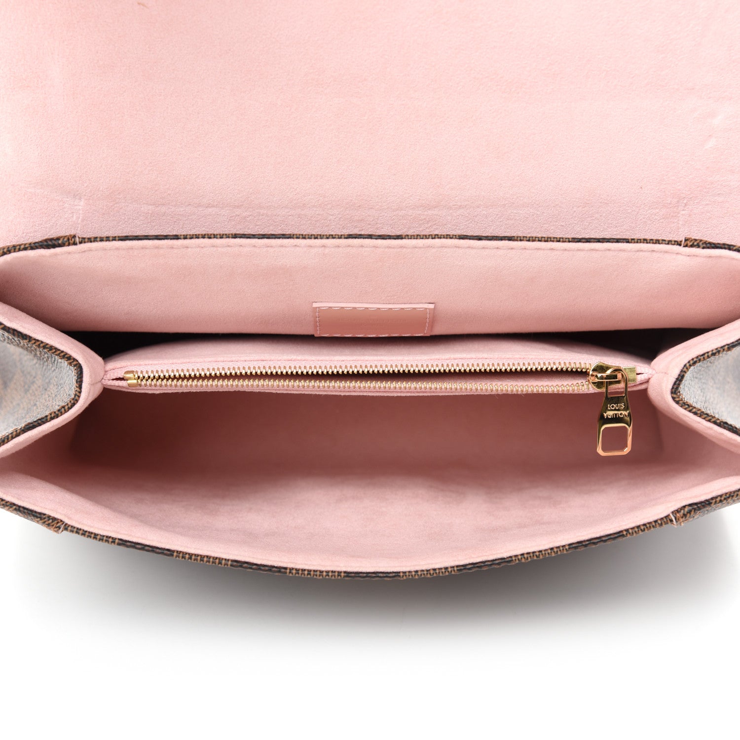 Louis Vuitton Damier Ebene Caissa Clutch Rose Ballerine 5 of 11