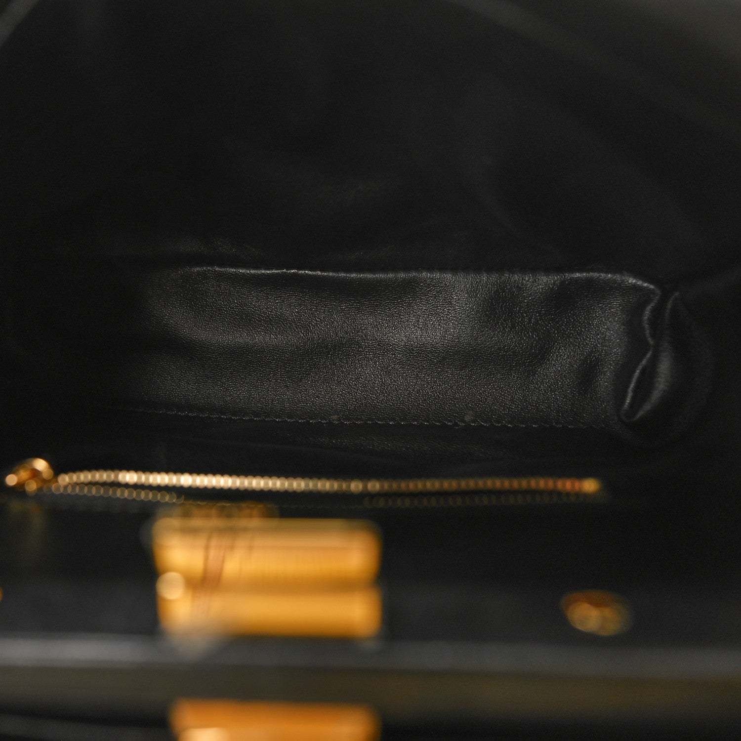 Fendi Nappa Mini Peekaboo Iconic Satchel Black 5 of 9