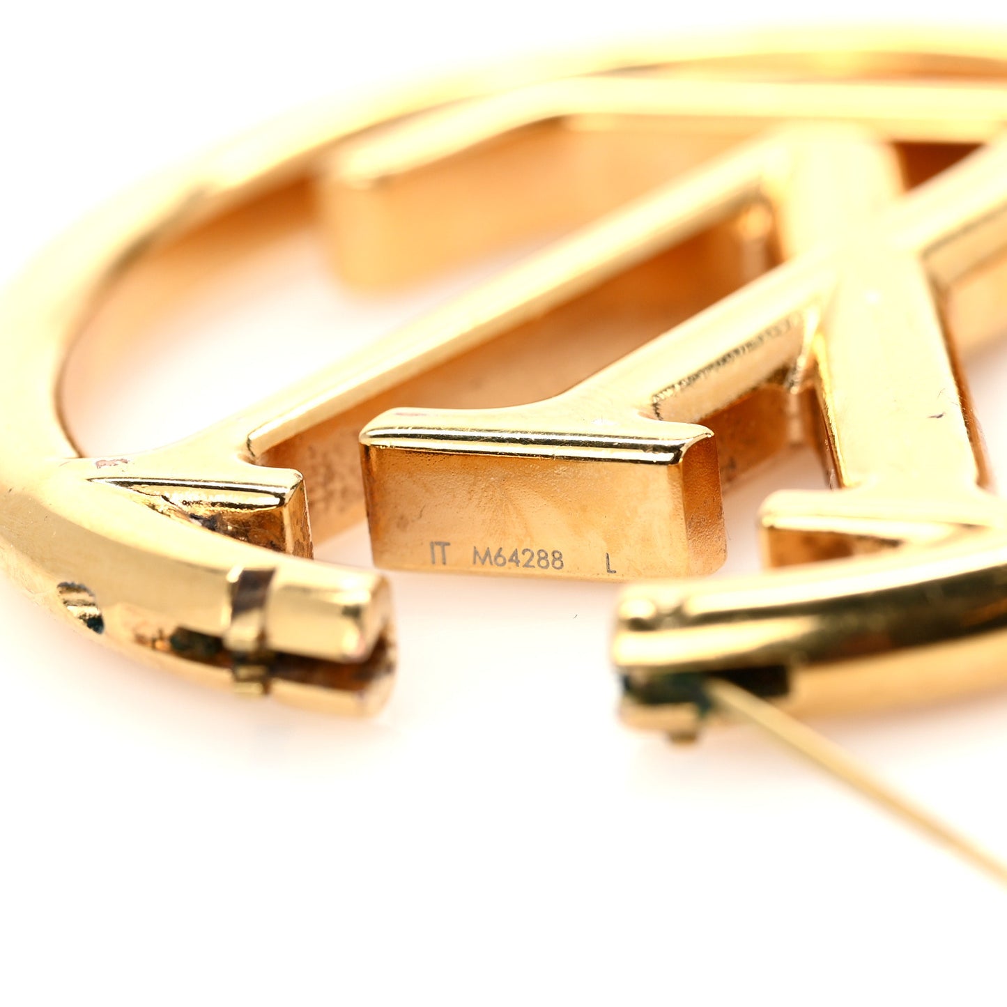 Metal Louise Hoop Earrings Gold