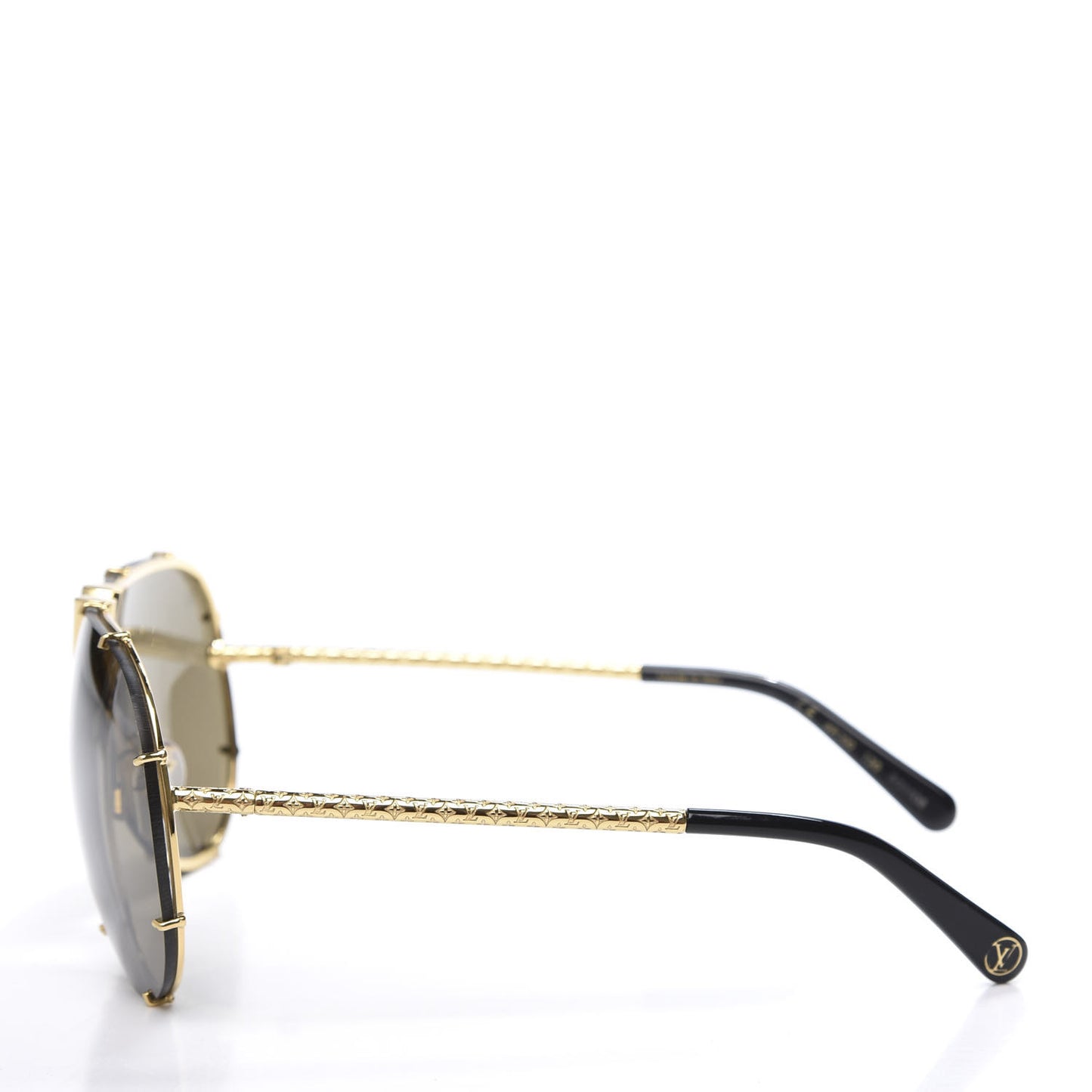 Metal LV Drive Sunglasses Z0897W Black Gold