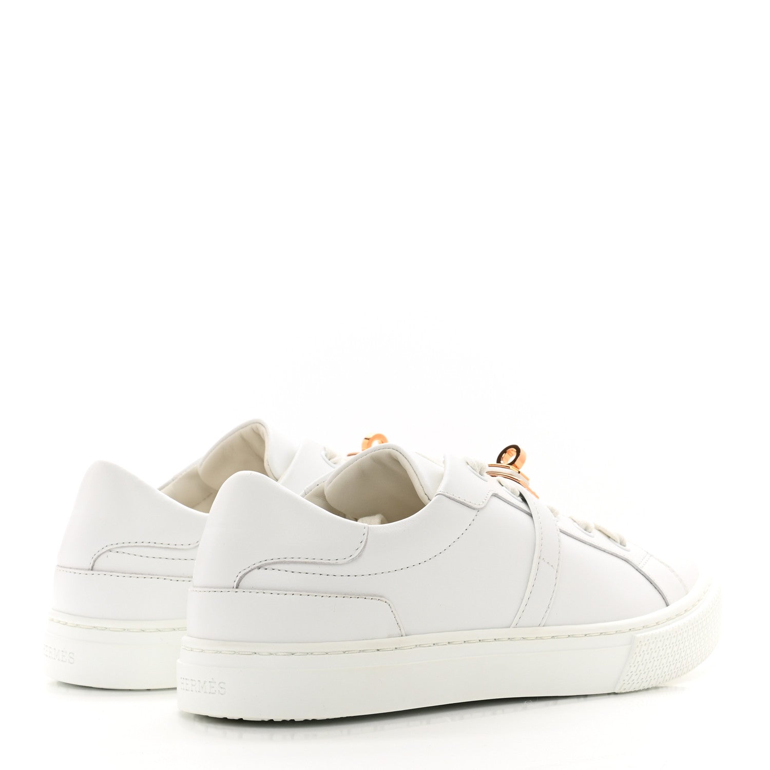 Hermes Calfskin Day Sneakers 36.5 White 4 of 8