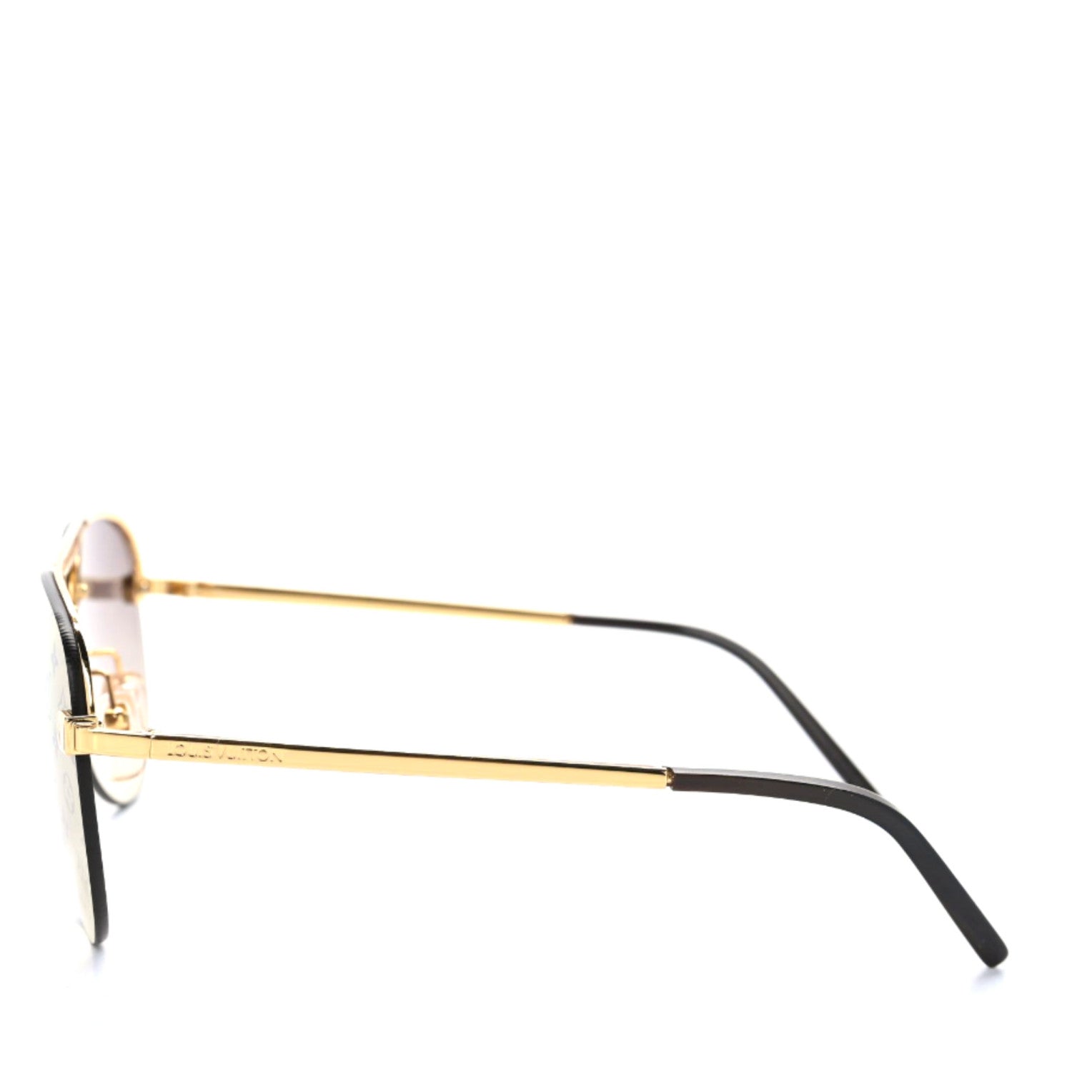 Louis Vuitton Metal Clockwise Sunglasses Z1020W Gold 2 of 7