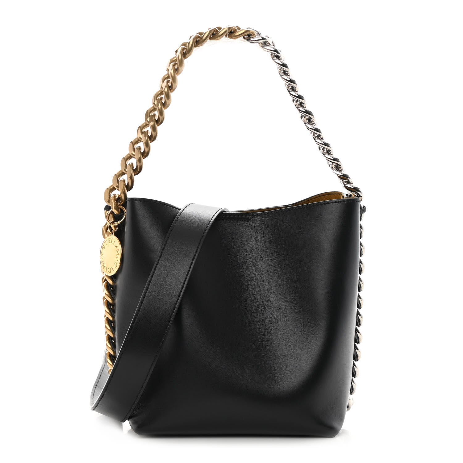 Stella McCartney Eco Alter Nappa Frayme Bucket Bag Black 1 of 11