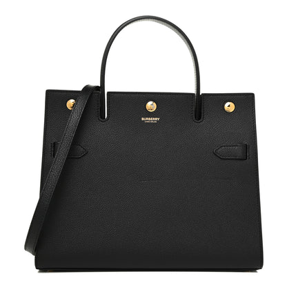 Burberry Grainy Calfskin Small Title Bag Black 1 of 13