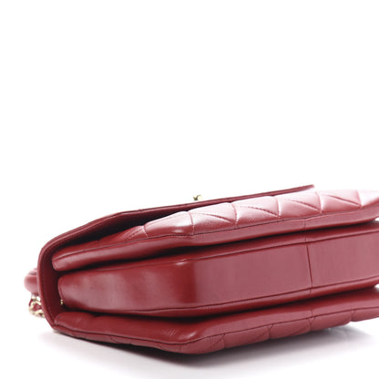 Chanel Lambskin Quilted Small Trendy CC Flap Dual Handle Bag Red 10 of 14
