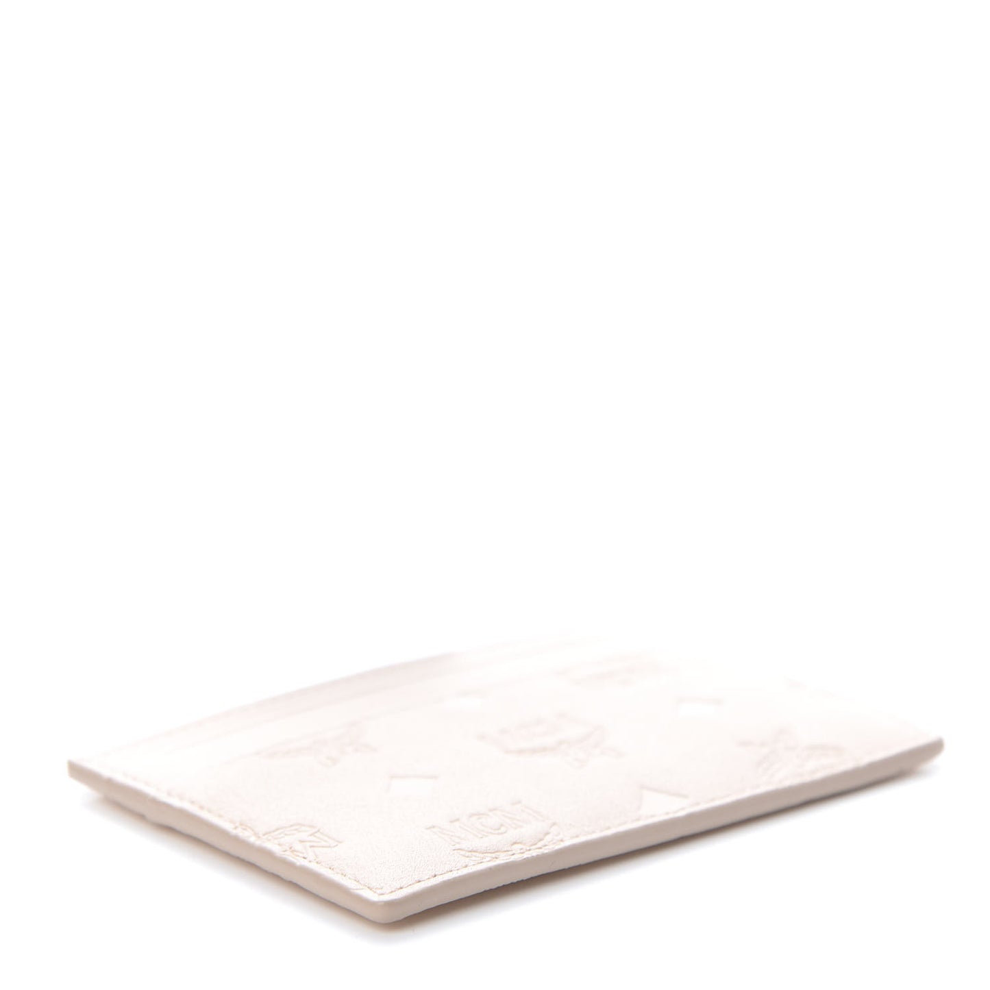Calfskin Ottomar Monogram Mini Card Case Bisque