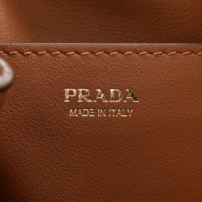 Prada Soft Calfskin Mini Darling Bucket Bag Caramel 6 of 10