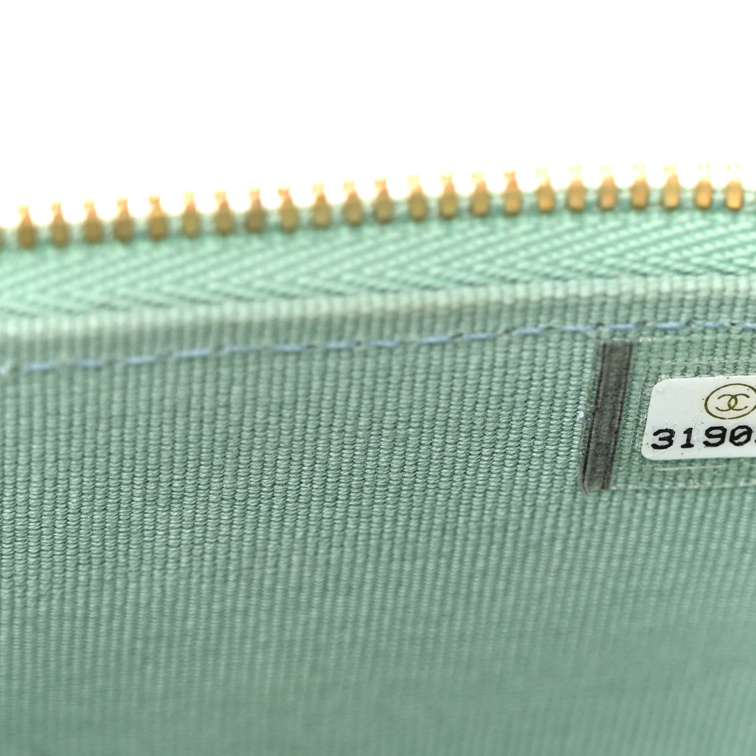 Chanel Lambskin Quilted Ombre Top Handle Mini Vanity Case With Chain Blue Green 7 of 13