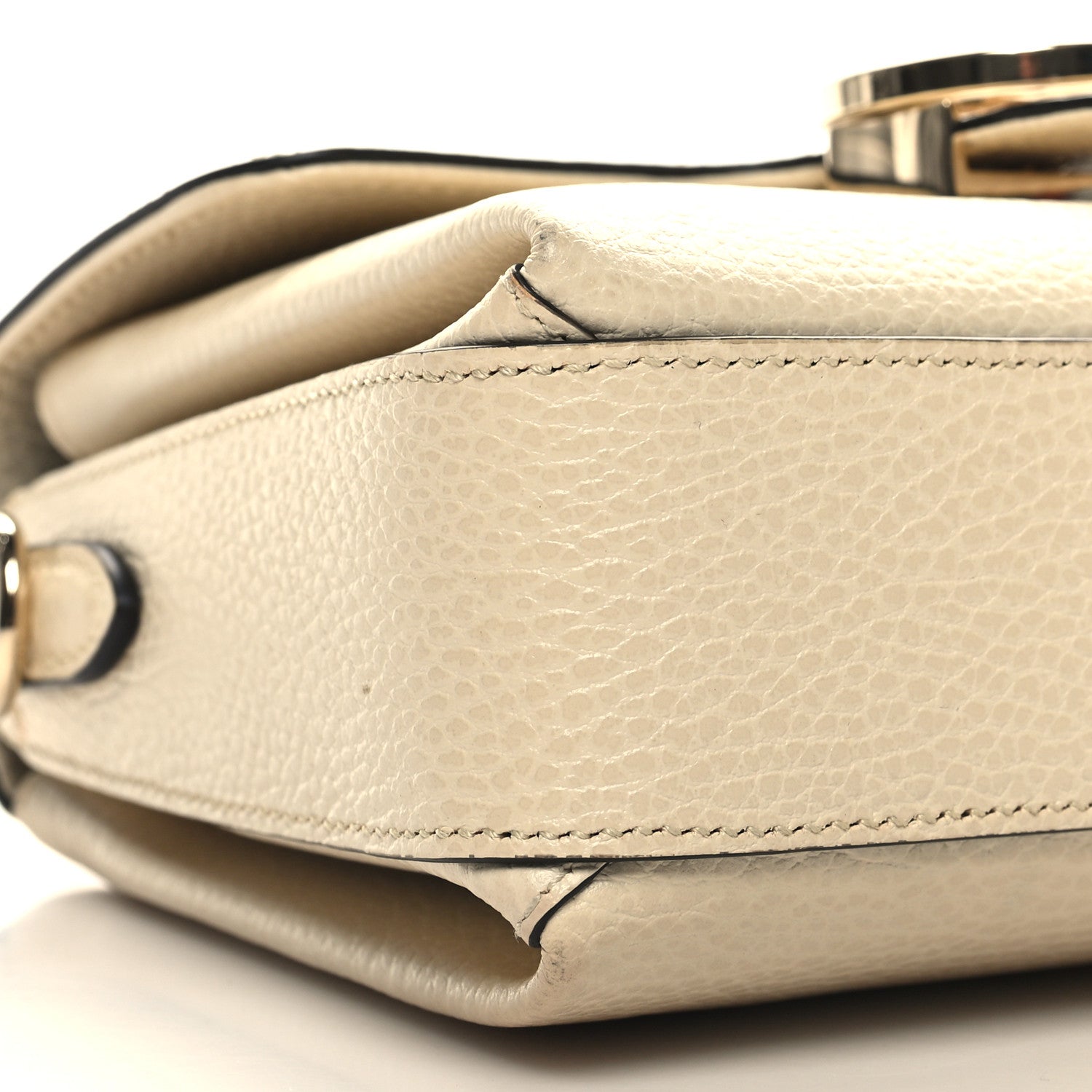 Gucci Dollar Calfskin Interlocking G Crossbody Bag Ivoire 9 of 12