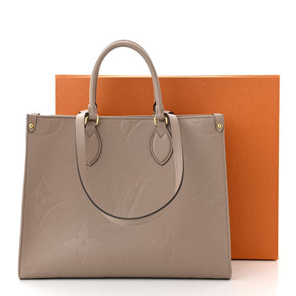 Louis Vuitton Empreinte Monogram Giant Onthego MM Tourterelle 10 of 10