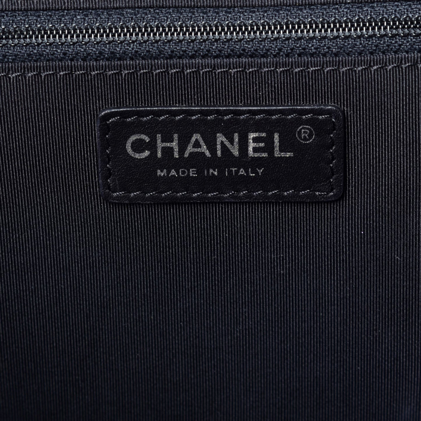 Calfskin Quilted Feather Weight Bowling Bag Black Beige