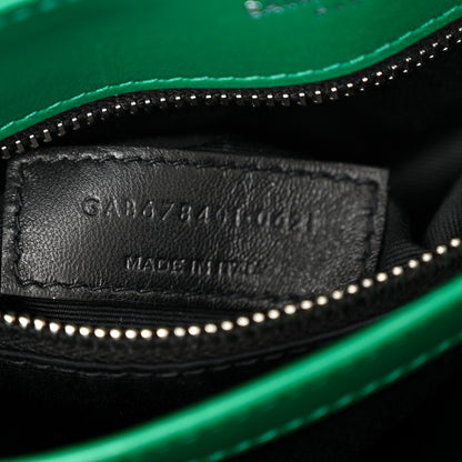 Saint Laurent Calfskin Y Quilted Monogram Toy Loulou Crossbody Bag Green Field 7 of 10