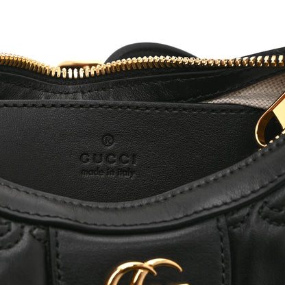 Gucci Calfskin GG Matelasse Mini Hobo Shoulder Bag Black 6 of 11