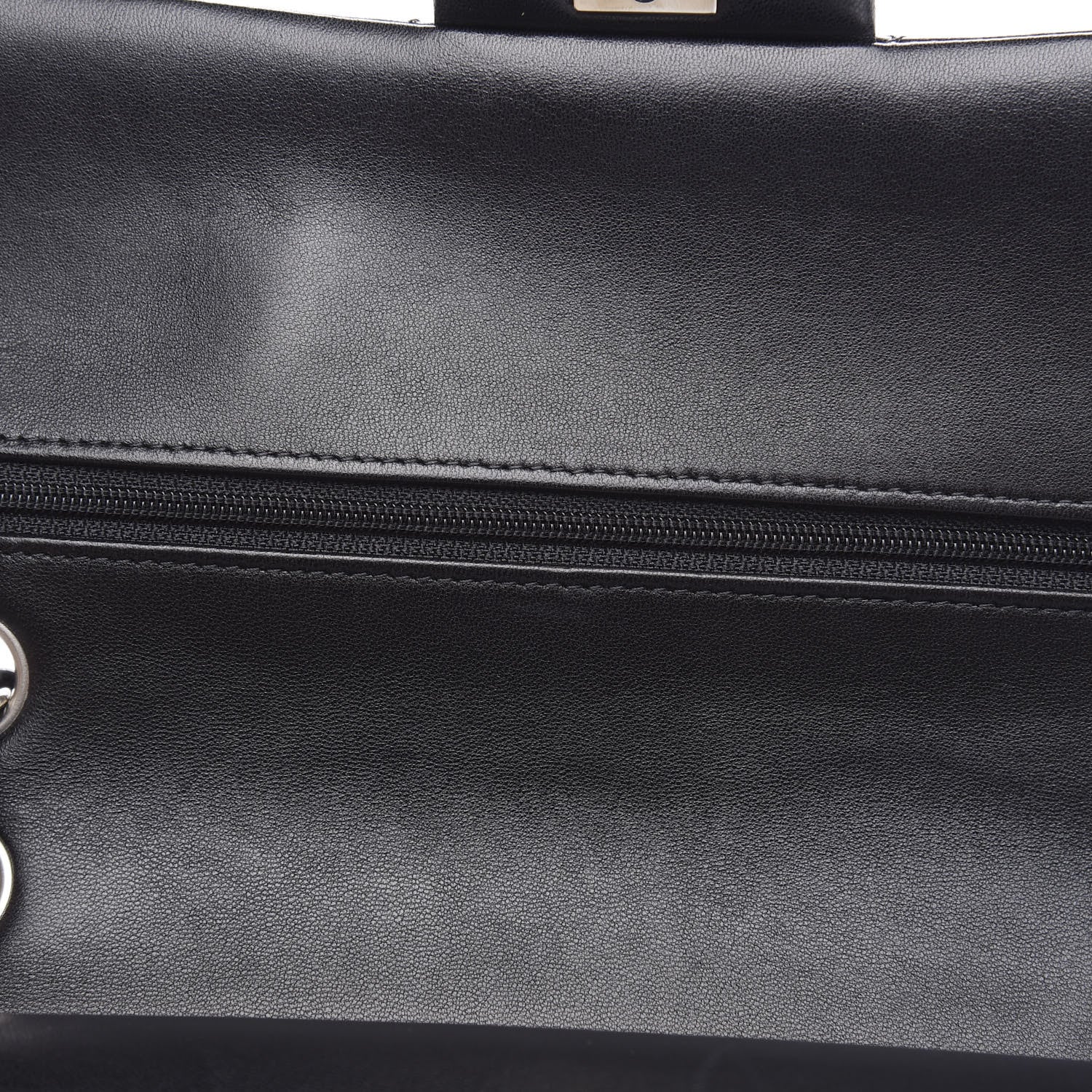 Chanel Lambskin Quilted Medium Double Flap Black 15 of 15