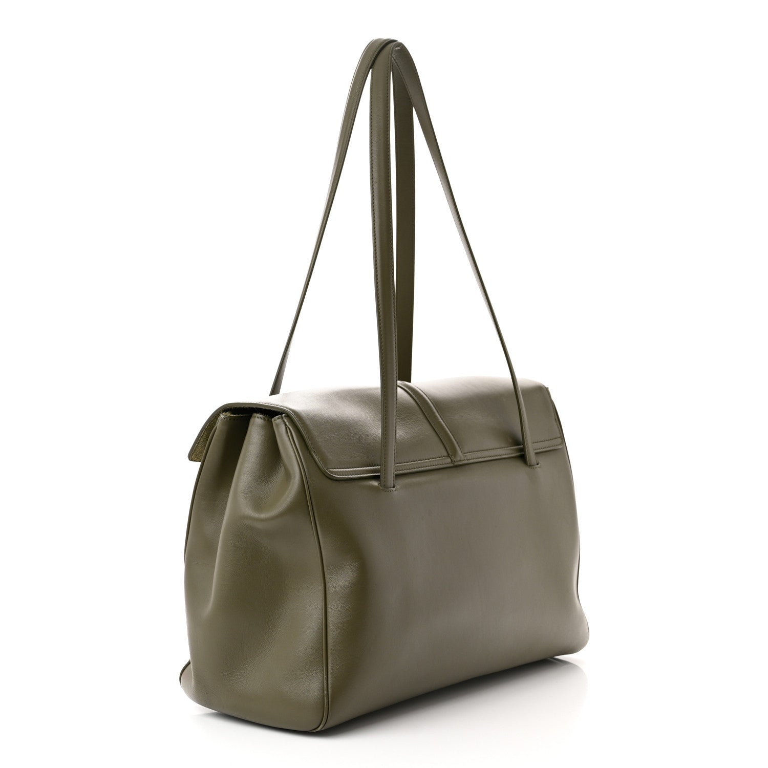 Celine Calfskin Large Soft 16 Bag Dark Olive 3 of 14