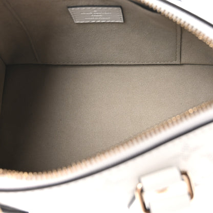 Louis Vuitton Monogram Embossed Calfskin Speedy Bandouliere 20 White Blanc 5 of 9