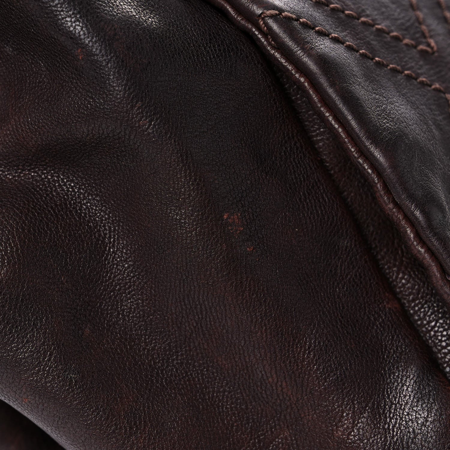 Chanel Calfskin Diamond Stitch Accordion Flap Brown 13 of 36