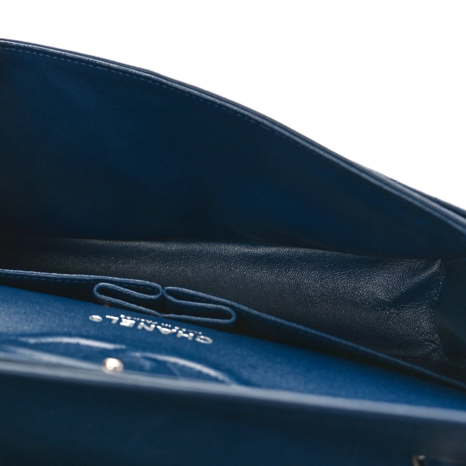 Chanel Lambskin Quilted Medium Double Flap Navy 5 of 9