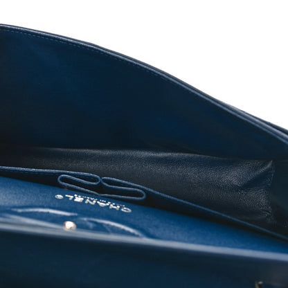 Chanel Lambskin Quilted Medium Double Flap Navy 5 of 9