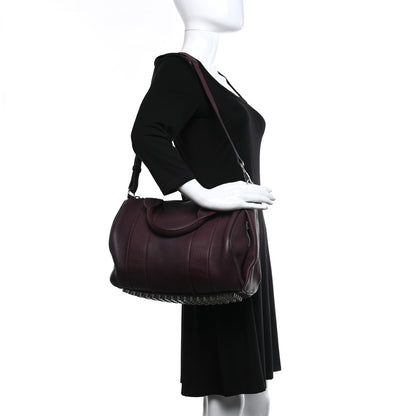 Alexander Wang Soft Pebbled Lambskin Rocco Oxblood Nickel Hardware 2 of 9