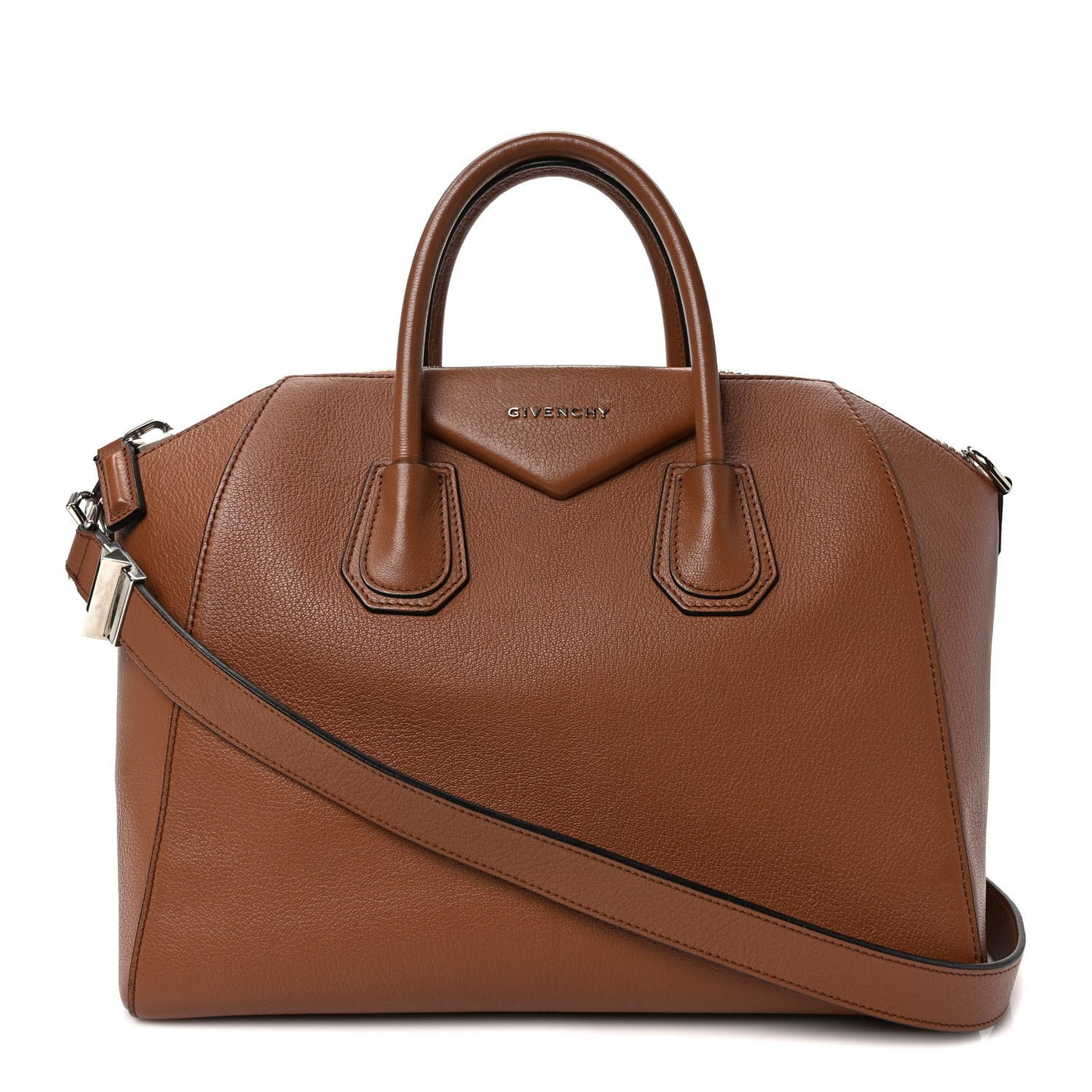 Sugar Goatskin Large Antigona Brown