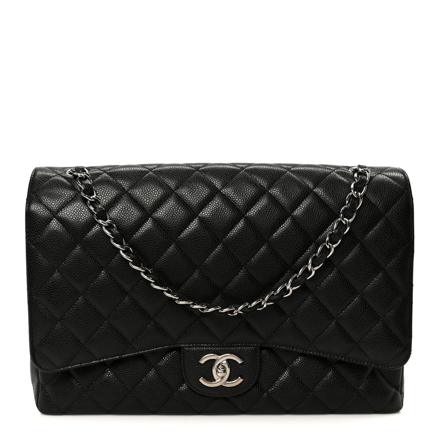 Chanel Caviar Quilted Maxi Double Flap Black 1 of 11