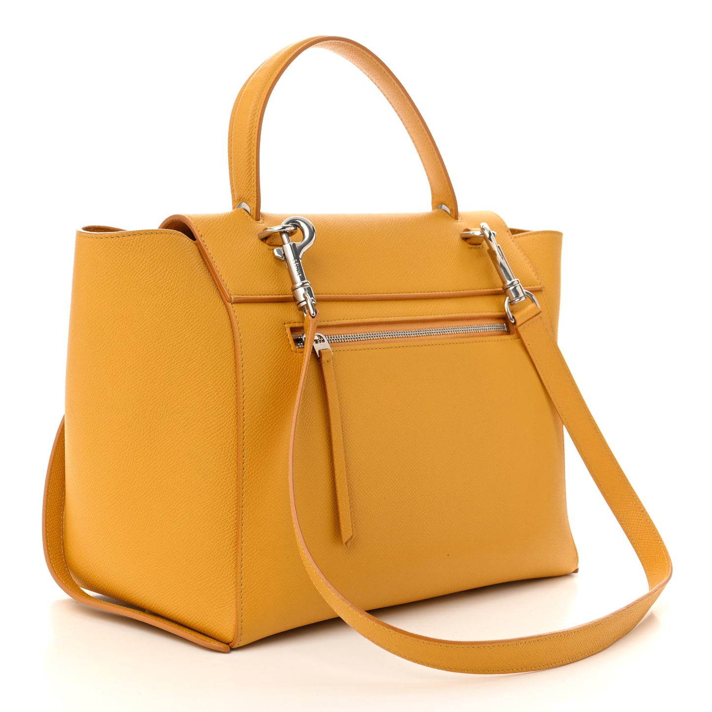 Grained Calfskin Small Belt Bag Sun Yellow