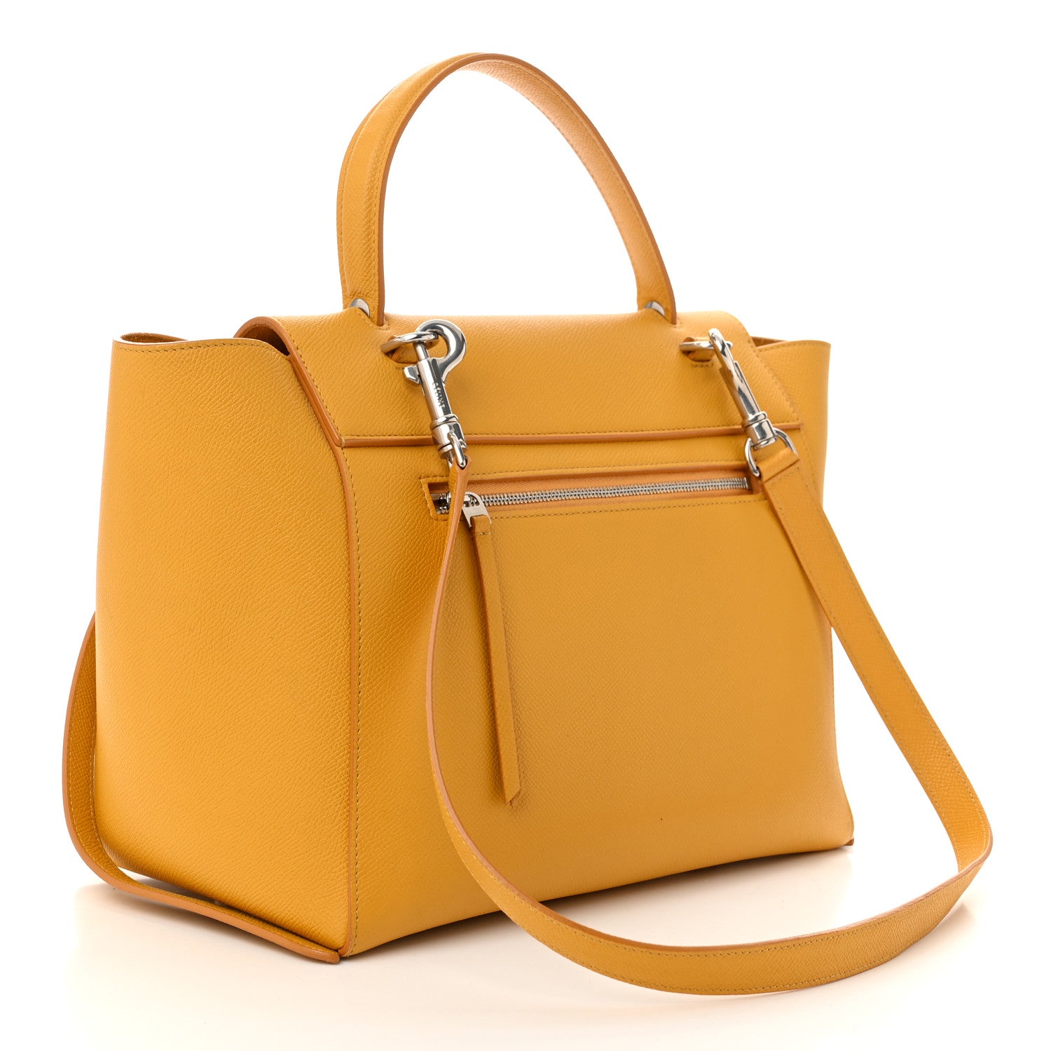 Celine Grained Calfskin Small Belt Bag Sun Yellow 3 of 13