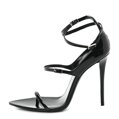 Saint Laurent Vernice Grupy Dita 110 Sandals 38.5 Black 1 of 10