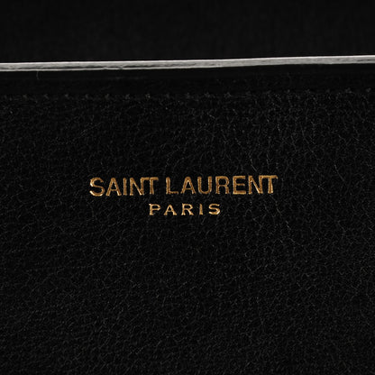 Saint Laurent Calfskin Small Monogram Cabas Black 7 of 9