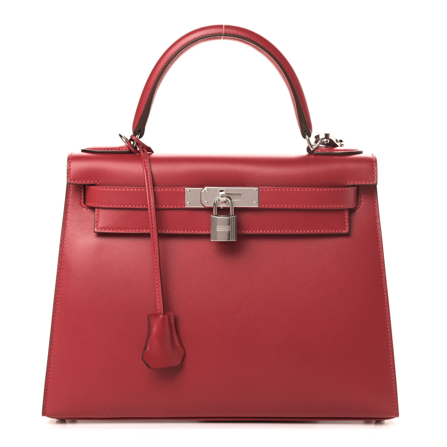 Hermes Tadelakt Kelly Sellier 28 Rouge Vif 1 of 7