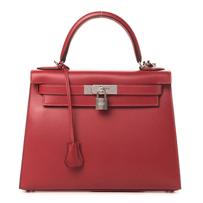 Hermes Tadelakt Kelly Sellier 28 Rouge Vif 1 of 7