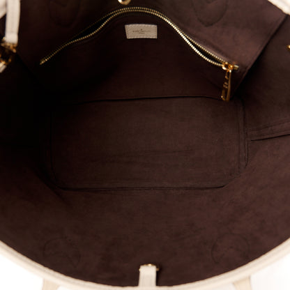 Louis Vuitton Empreinte Monogram Giant Neverfull MM Cream 6 of 11