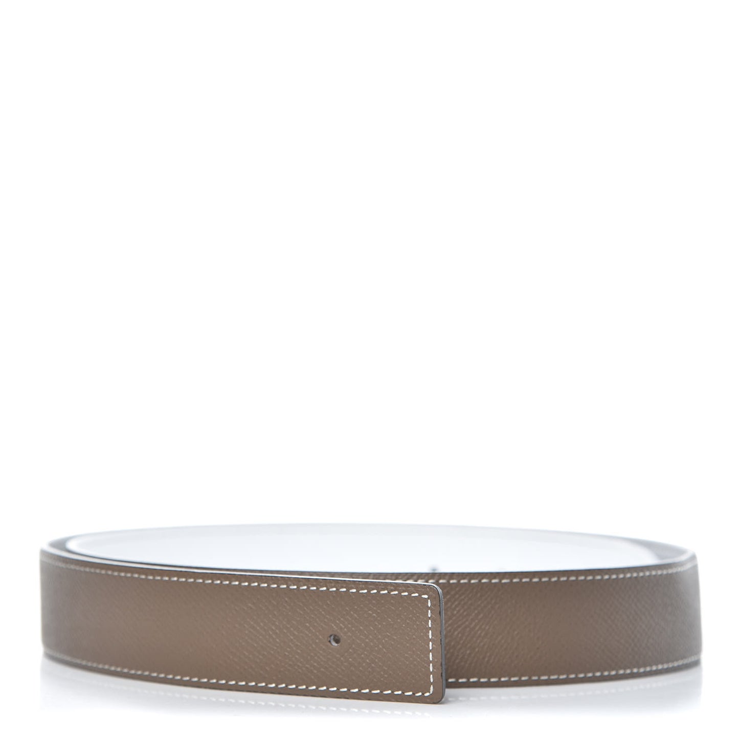 Epsom 32mm Belt Strap 95 White Etoupe
