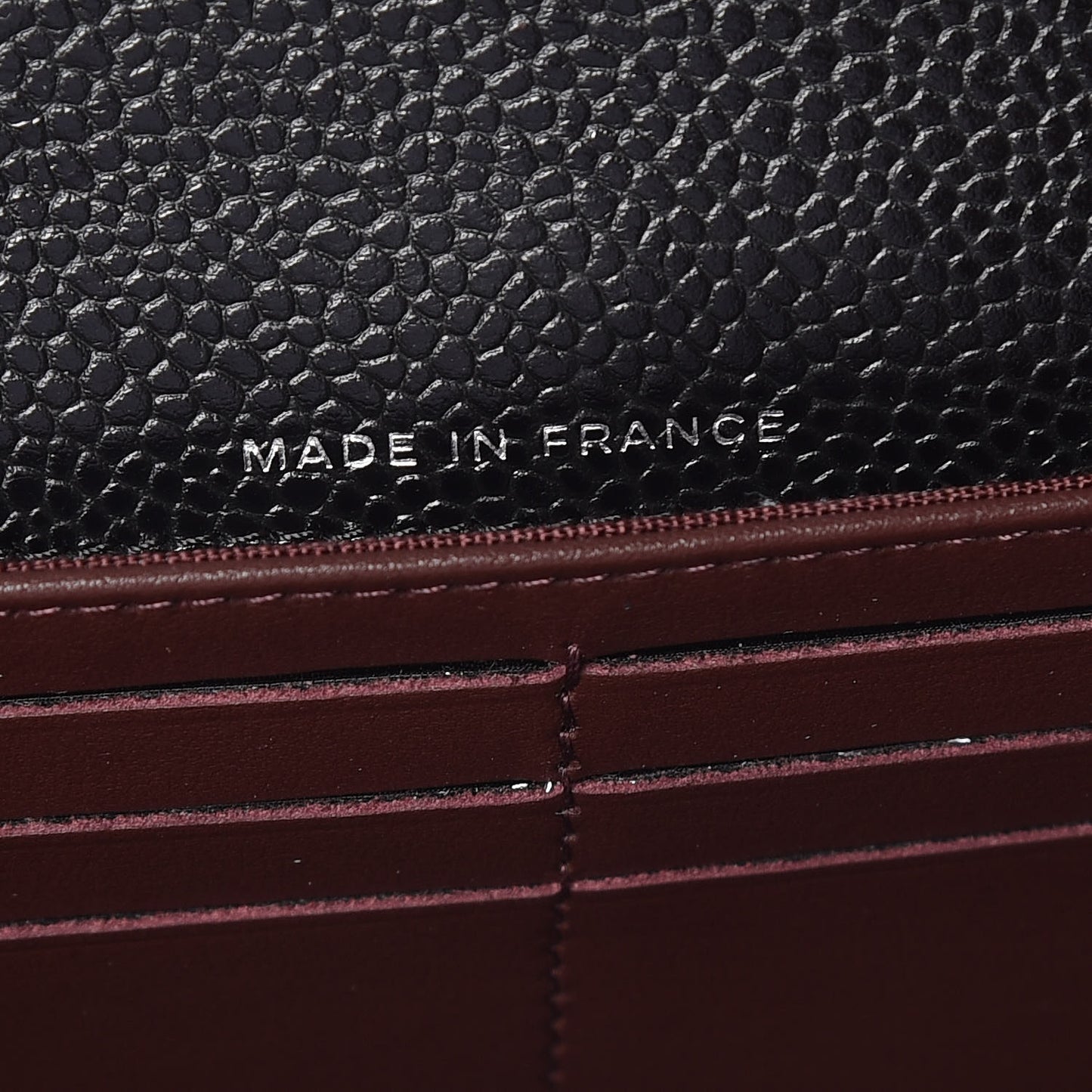 Caviar Quilted Large Gusset Flap Wallet Black
