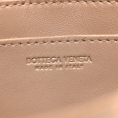 Bottega Veneta Lambskin Maxi Intreccio Small Cassette Crossbody Bag Taupe Grey 6 of 12