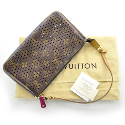 Louis Vuitton Monogram Perforated Pochette Accessories Bag Fuchsia 3 of 9