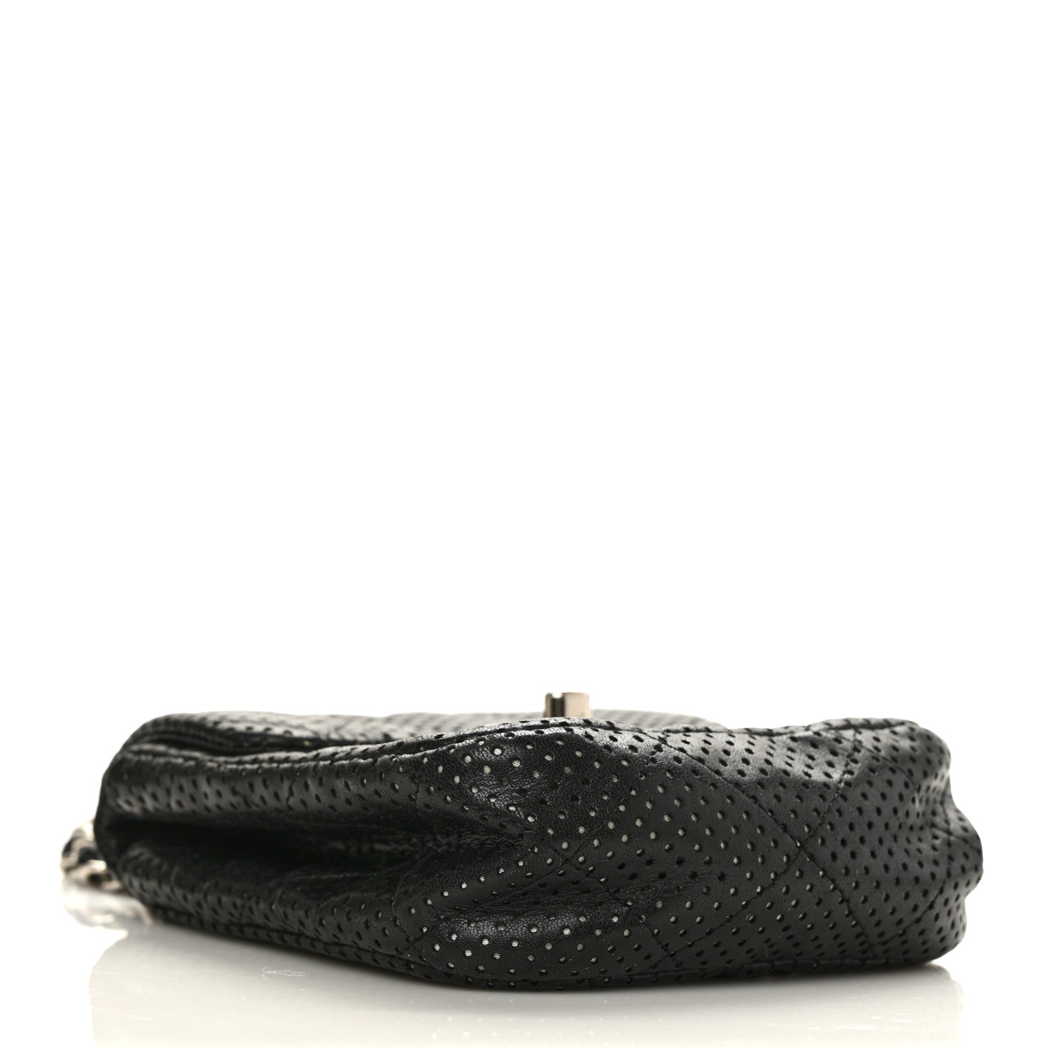 Chanel Lambskin Perforated Mini Flap Bag Black 3 of 9