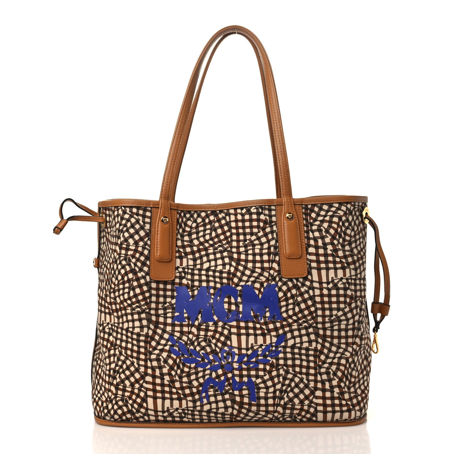 Visetos Medium Liz Reversible Shopper Tote Cognac
