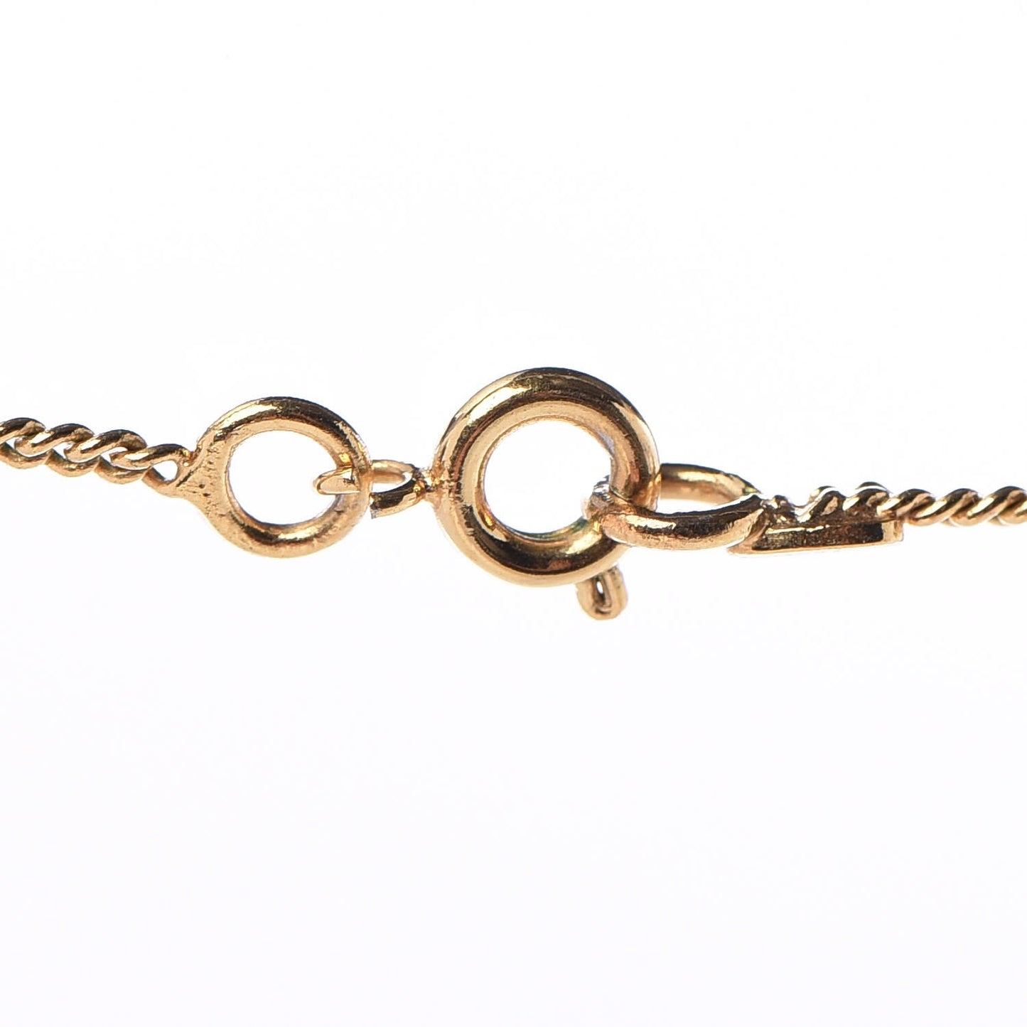 Crystal CC Necklace Pink Gold