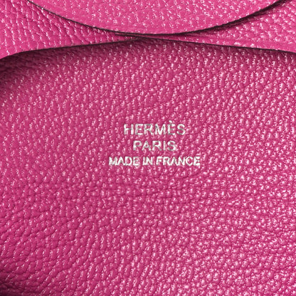 Hermes Chevre Mysore Bastia Coin Purse Rose Pourpre 6 of 8