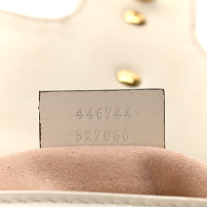 Gucci Calfskin Matelasse Mini GG Marmont Shoulder Bag White 6 of 13