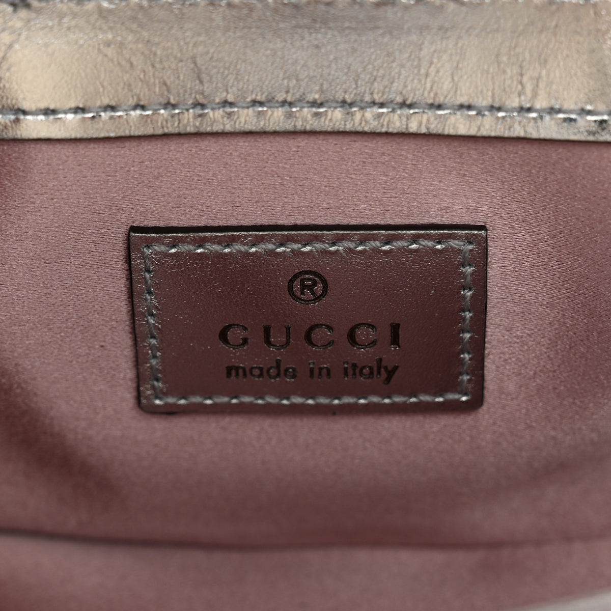 Iridescent Nappa Chevron Matelasse Super Mini GG Marmont Shoulder Bag Iridescent Escape Pink