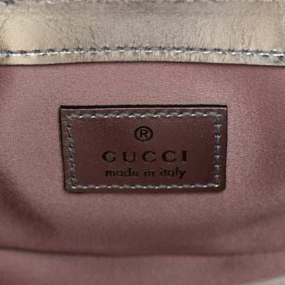 Gucci Iridescent Nappa Chevron Matelasse Super Mini GG Marmont Shoulder Bag Iridescent Escape Pink 6 of 10