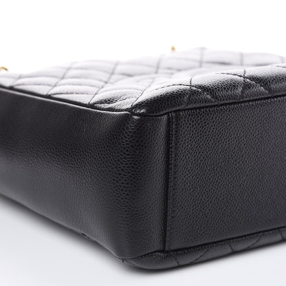 Chanel Caviar Quilted Petit Shopping Tote PST Black 8 of 9
