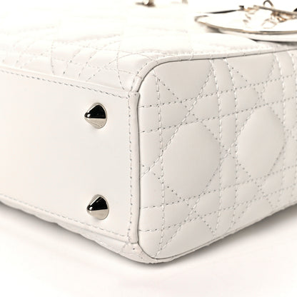 Christian Dior Lambskin Cannage Small Lady Dior White 7 of 9