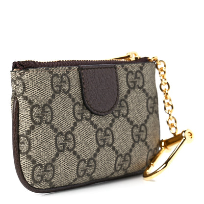 Gucci GG Supreme Monogram Web Ophidia Key Case Beige New Acero 3 of 12