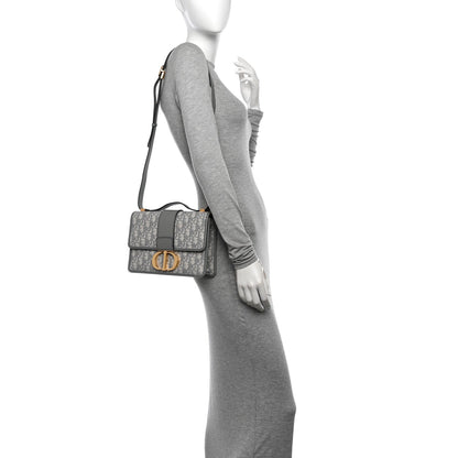 Christian Dior Oblique 30 Montaigne Flap Bag Grey 2 of 12