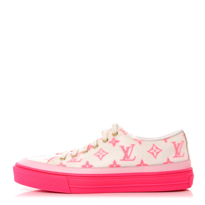 Louis Vuitton Technical Fabric Monogram Stellar Sneakers 38.5 Rose Pop 1 of 8